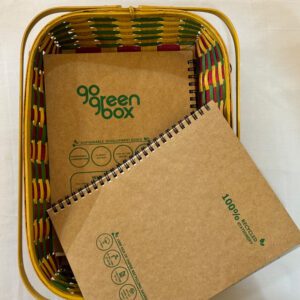 100% Recycled Spiral Notebook (Metal Spiral, not plastic)