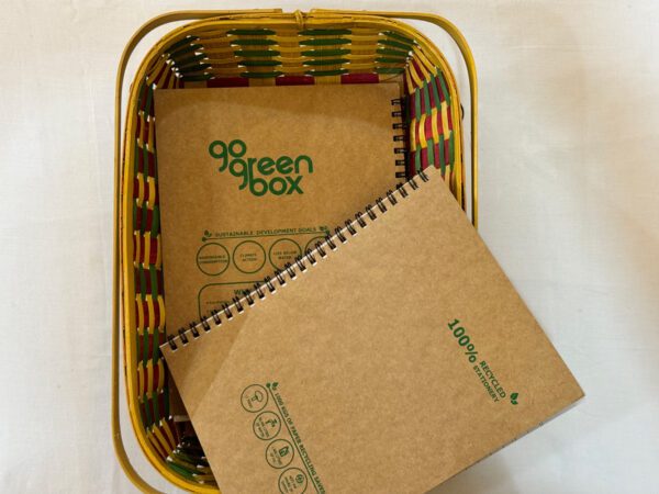 100% Recycled Spiral Notebook (Metal Spiral, not plastic)